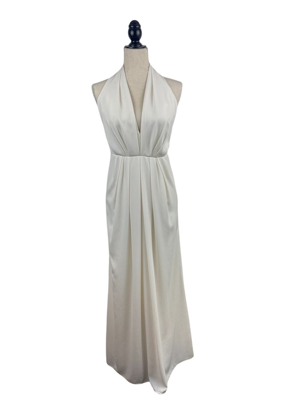Jill Stuart Ivory Halter Maxi Dress